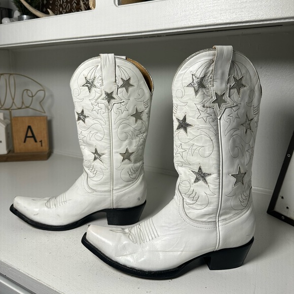 Idyllwind Shoes - Idyllwind White Star Cowboy Boots Western Embroidered Cowgirl Women’s 7.5B